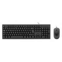TECLADO Y MOUSE COOLBOX COLOR NEGRO RESISTENTE A