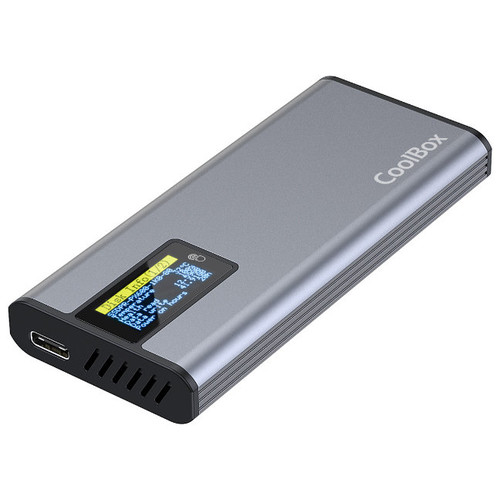 COOLBOX CAJA SSD M.2 NVME/SATA LCD COOLBOX MINICHASE PS32-IR30 COOLBOX CAJA SSD M.2 NVME/SATA LCD COOLBOX MINICHASE PS32