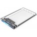 CAJA EXTERNA HDD 2.5"" USB3.0 SCT-2533 TRANSPARENTE COOLBOX (Espera 4 dias)