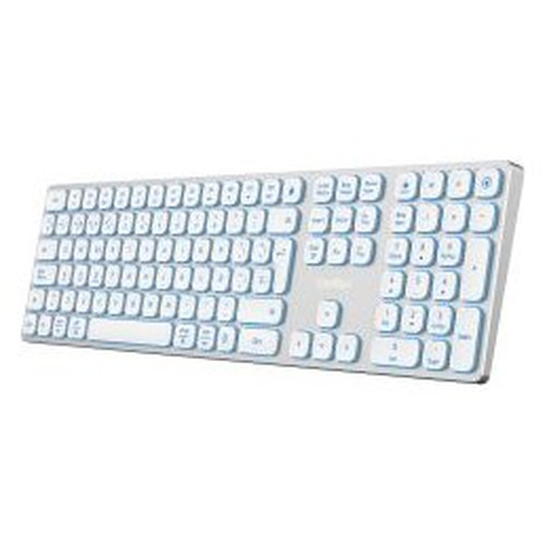Coolbox Teclado Inal.Retroil. MOONLIGHT B431 Blanc-IA30 Coolbox Teclado Inal.Retroil. MOONLIGHT B431 Blanc