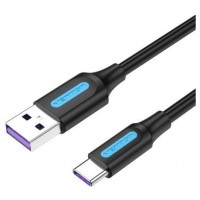 CABLE USB-A A USB-C M-M 1.5 M NEGRO VENTION (Espera 4 dias)