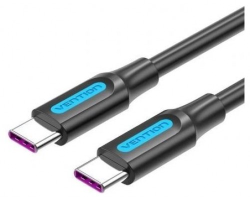 CABLE USB-C A USB-C 2 M NEGRO VENTION (Espera 4 dias)