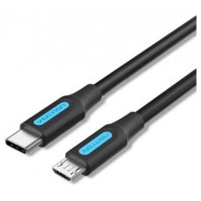 CABLE USB-C 2.0 A MICRO USB M-M 2 M NEGRO VENTION (Espera 4 dias)