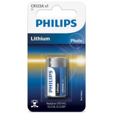 PILAS PHILIPS LITIO CR123 3V PACK 1