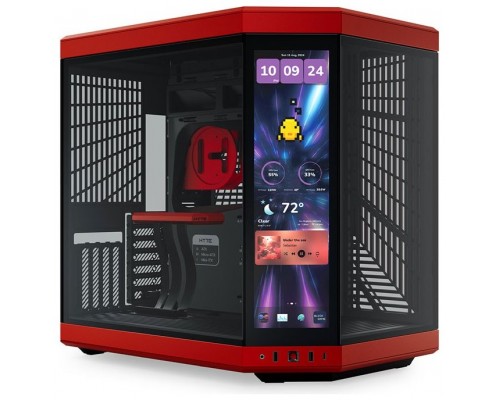 CAJA ATX SEMITORRE HYTE Y70 TOUCH INFINITE NEGRA ROJA