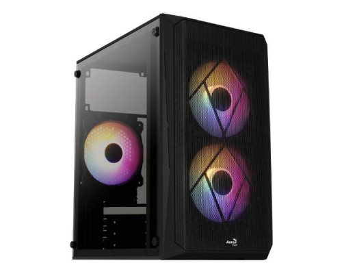 CAJA MICROATX GAMING AEROCOOL CS-107 v2 FRONTAL DISENO