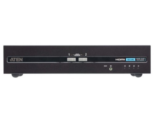 ATEN Switch KVM de seguridad avanzada HDMI dual display USB de 2 puertos (compatible con PSD PP v4.0) (Espera 4 dias)