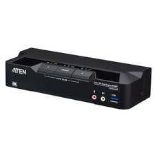 ATEN Conmutador KVMP™ de doble monitor con 2 puertos USB 3.0 y DisplayPort 8K (cables incluidos) (Espera 4 dias)-SX60 ATEN Conmutador KVMP™ de doble monitor con 2 puertos USB 3.0 y DisplayPort 8K (cables incluidos) (Espera 4 dias)