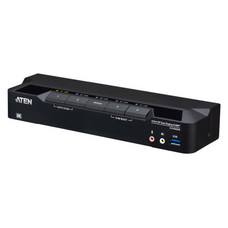 ATEN Conmutador KVMP™ de 4 puertos USB 3.0, DisplayPort 8K y doble monitor (cables incluidos) (Espera 4 dias)-SX60 ATEN Conmutador KVMP™ de 4 puertos USB 3.0, DisplayPort 8K y doble monitor (cables incluidos) (Espera 4 dias)