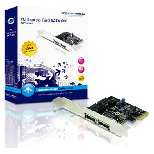 CONTROLADORA PCIe CONCEPTRONIC CSATA600EXI SATA-3-SX20 CONTROLADORA PCIe CONCEPTRONIC CSATA600EXI SATA-3