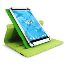 3go Funda Tablet 10" - Verde - Simil Piel -
