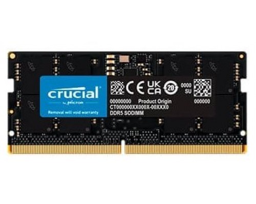 MODULO SODIMM DDR5 16GB 4800MHZ CRUCIAL CL40 (Espera 4 dias)