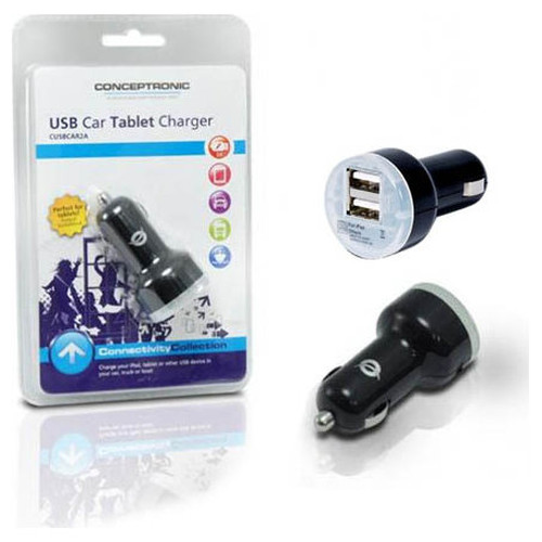 CARGADOR DE COCHE CONCEPTRONIC 5V 2xUSB PARA COCHE-SX35 CARGADOR DE COCHE CONCEPTRONIC 5V 2xUSB PARA COCHE