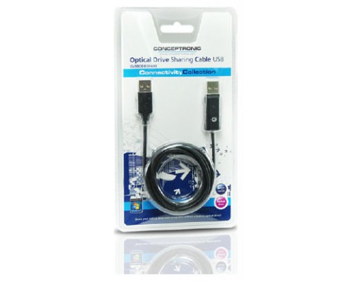 CONCEPTRONIC CABLE USB COMPARTIDOR UNIDAD OPTICA (Espera 4 dias)