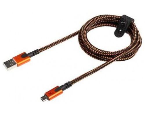 CABLE USB-A A MICROUSB 1.5M NEGRO/NARANJA XTORM (Espera 4 dias)