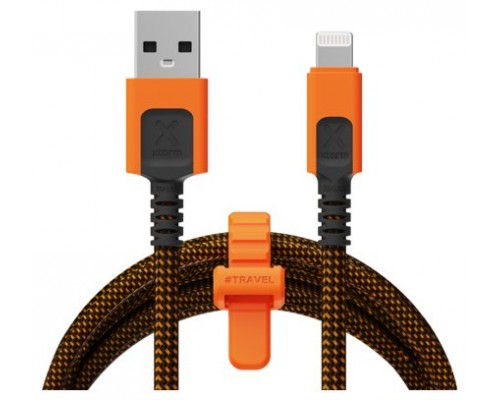 CABLE XTREME USB-A A LIGHTNING 1.5M NEGRO/NARANJA XTORM (Espera 4 dias)