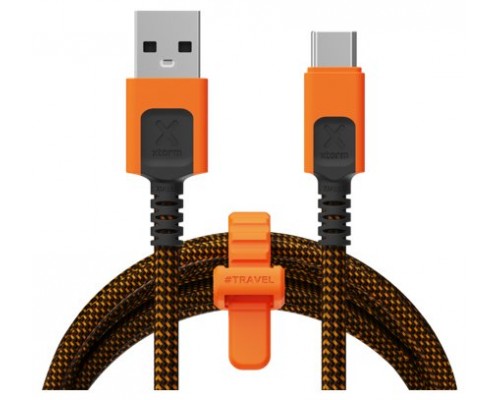 CABLE XTREME USB-A A USB-C 1.5M NEGRO/NARANJA XTORM (Espera 4 dias)