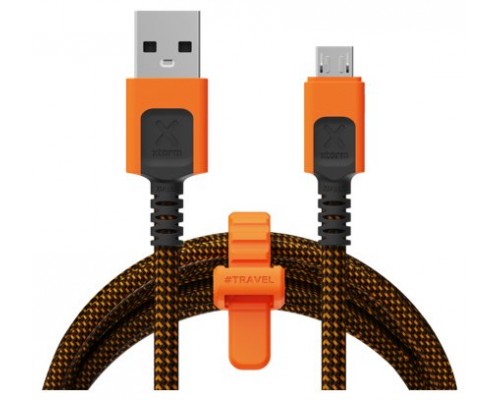 CABLE XTREME USB-A A MICRO USB 1.5M NEGRO/NARANJA XTORM (Espera 4 dias)