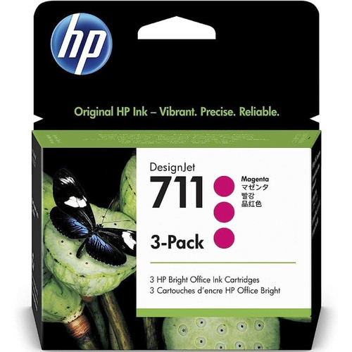 HP DesignJet T120/T520 Cartucho Magenta Nº711 (Pack 3)-IR20 HP DesignJet T120/T520 Cartucho Magenta Nº711 (Pack 3)