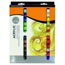 SET PINTURA ACR&Iacute;LICA 24X 12ML SIMPLY DALER ROWNEY D126500024 (Espera 4 dias)