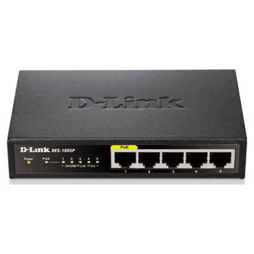 D-LINK SWITCH 5 PUERTOS 10/100 (1 PoE) (Espera 4 dias)