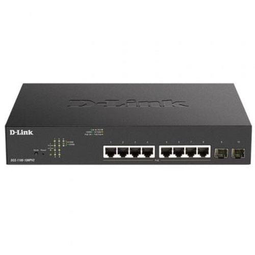 D-Link DGS-1100-10MPV2/E Switch 8xGb PoE+ 2xSFP