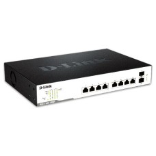 SWITCH D-LINK 8 PUERTOS GIGABIT POE + 2SFP