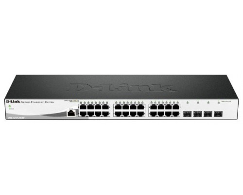 D-LINK SWITCH 28 PUERTOS 10/100/1Gbit METRO ETHERNET +4 Gbit. SFP (Espera 4 dias)