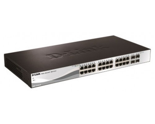 D-LINK SWITCH 28 PUERTOS 10/100/1Gbit +4 Gbit. SFP (Espera 4 dias)