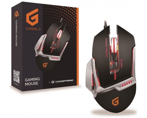 MOUSE CONCEPTRONIC GAMING DJEBBEL02B USB ALTA