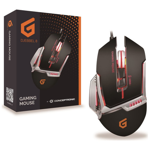 MOUSE CONCEPTRONIC GAMING DJEBBEL02B USB ALTA-SX30 MOUSE CONCEPTRONIC GAMING DJEBBEL02B USB ALTA