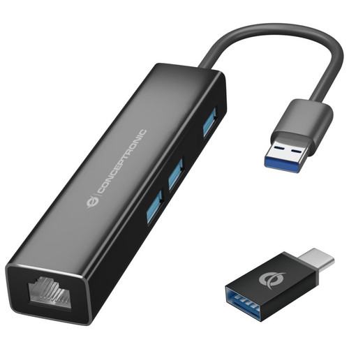 ADAPTADOR USB A GIGABIT ETHERNET RJ45 CONCEPTRONIC-SX30 ADAPTADOR USB A GIGABIT ETHERNET RJ45 CONCEPTRONIC