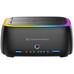 CONCEPTRONIC DONN36B Estacion de acoplamiento para discos duros RGB de doble bahia (para HDD/SSD de 2,5/3,5 pulgadas, 2x USB-A, lector de tarjetas SD/TF, UASP)