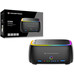 CONCEPTRONIC DONN36B Estacion de acoplamiento para discos duros RGB de doble bahia (para HDD/SSD de 2,5/3,5 pulgadas, 2x USB-A, lector de tarjetas SD/TF, UASP)