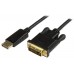 STARTECH CABLE 91CM ADAPTADOR DISPLAYPORT A DVI-D