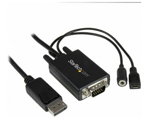 STARTECH CABLE 2M DISPLAYPORT A VGA CON AUDIO