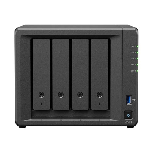 Synology DP340 NAS 1xG 1x10G i/4xHDD 8TB 4-Bay-IA25 Synology DP340 NAS 1xG 1x10G i/4xHDD 8TB 4-Bay