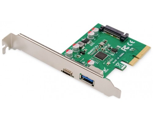 DIGITUS TARJETA PCIE USB TYPE-C + USB-A