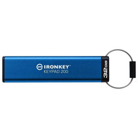 Kingston Technology IronKey Keypad 200 unidad flash USB 32 GB USB tipo A 3.2 Gen 1 (3.1 Gen 1) Azul (Espera 4 dias)-SX60 Kingston Technology IronKey Keypad 200 unidad flash USB 32 GB USB tipo A 3.2 Gen 1 (3.1 Gen 1) Azul (Espera 4 dias)