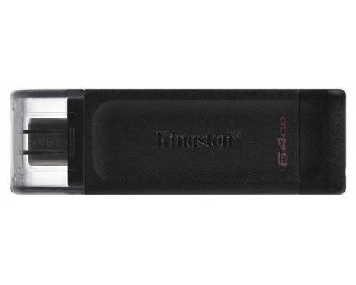 PENDRIVE KINGSTON 64GB USB-C 3.2 DT70 NEGRO