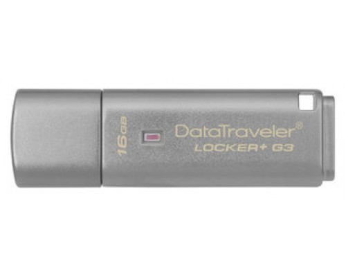 USB DISK 16 GB DATATRAVELER LOCKER+ G3 USB 3.0 KINGSTON (Espera 4 dias)