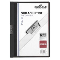 Durable Dosier con clip  Duraclip - PVC - A4 - 30 hojas - Color negro
