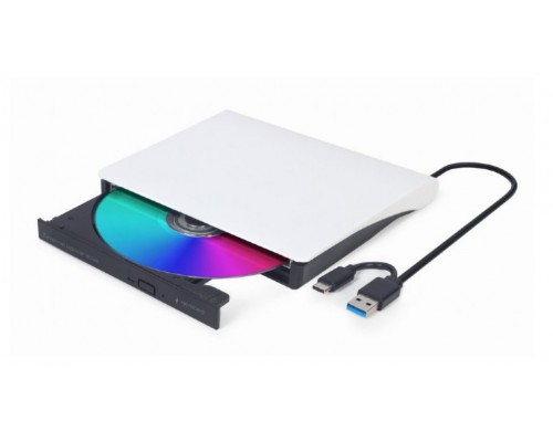 UNIDAD DE DVD USB EXTERNA GEMBIRD BLANCA