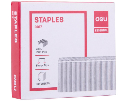 DELI C. 1000 grapas galvanizadas 23/17-IR40 DELI C. 1000 grapas galvanizadas 23/17