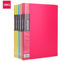 DELI Carpeta 40 fundas Rio PP etiqueta lomo A4 colores translucidos surtidos