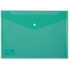 DELI Sobre con broche Deli PP 300 micras A4 verde transparente