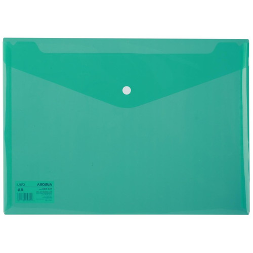 DELI Sobre con broche Deli PP 300 micras A4 verde transparente-IR47 DELI Sobre con broche Deli PP 300 micras A4 verde transparente
