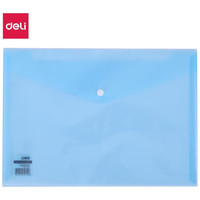 DELI Sobre con broche PP 300 micras A4 azul claro transparente