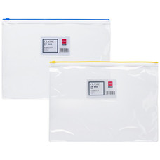 DELI Bolsa con zip PVC con portatarjetas 180micras A4-IR35 DELI Bolsa con zip PVC con portatarjetas 180micras A4