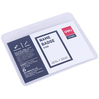 DELI C.50 identificadores PVC horizontal 102x91x0,25mm incluye cordon